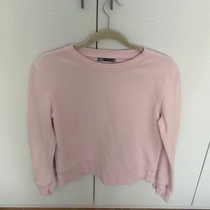 Zara Pink Crew Neck Size Small
